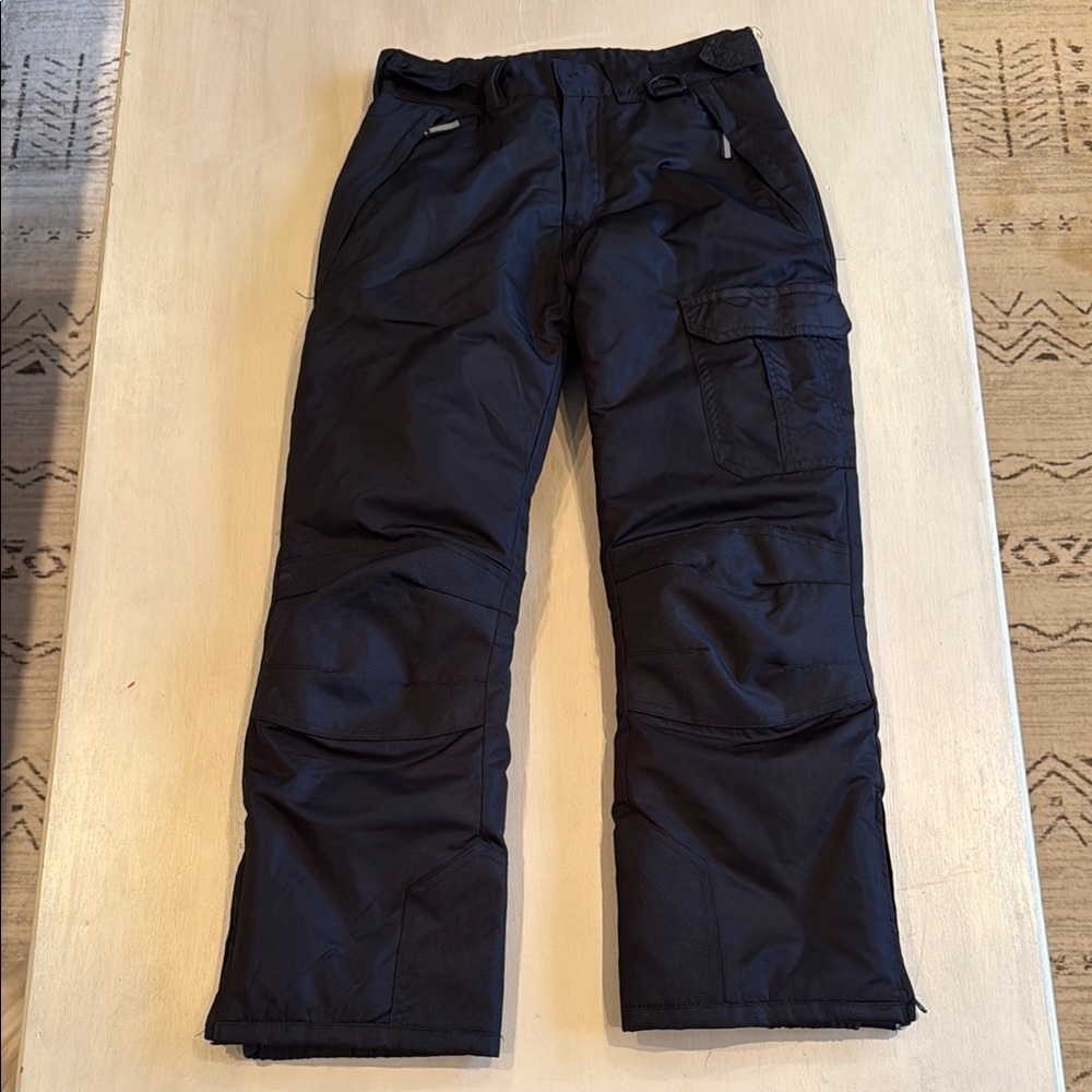Youth Black Snow Pants